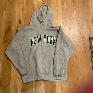 Grey New York brandy Melville hoodie